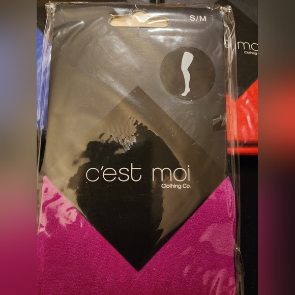 New C'est Moi Solid Tights Differen Colour Size S-M (pack of 5) - Picture 6 of 6